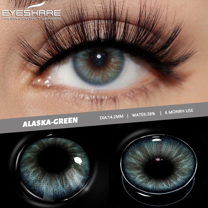 AMARA Color Contact Lenses For Eyes Brown Color Lens Eyes Colored Contacts Lenses Colored 2pcs Yearly Makeup Beauty Pupil