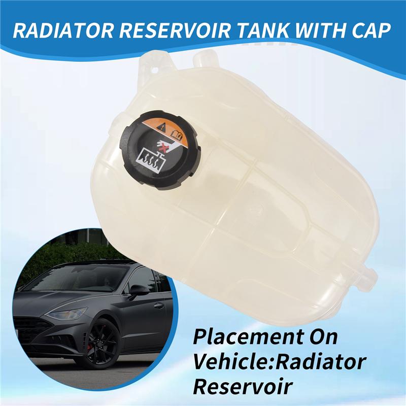Authentic 25430-L1500 Radiator Reservoir Tank Expansion Tank With Cap For Hyundai Sonata 1.6L 2.0L 2.5L - 25430L1500