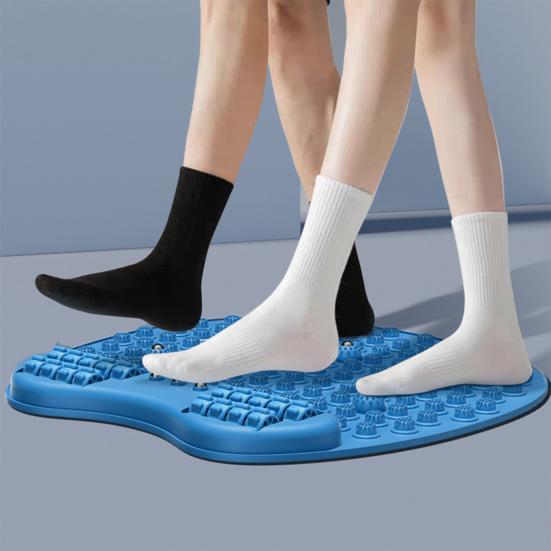 

Массажный коврик для ног с роликовым массажером для снятия боли и давления на точечные точки для релаксации и рефлексотерапии стоп, нескользящий эргономичный акупрессурный коврик, массажный инструмент фиолетовый