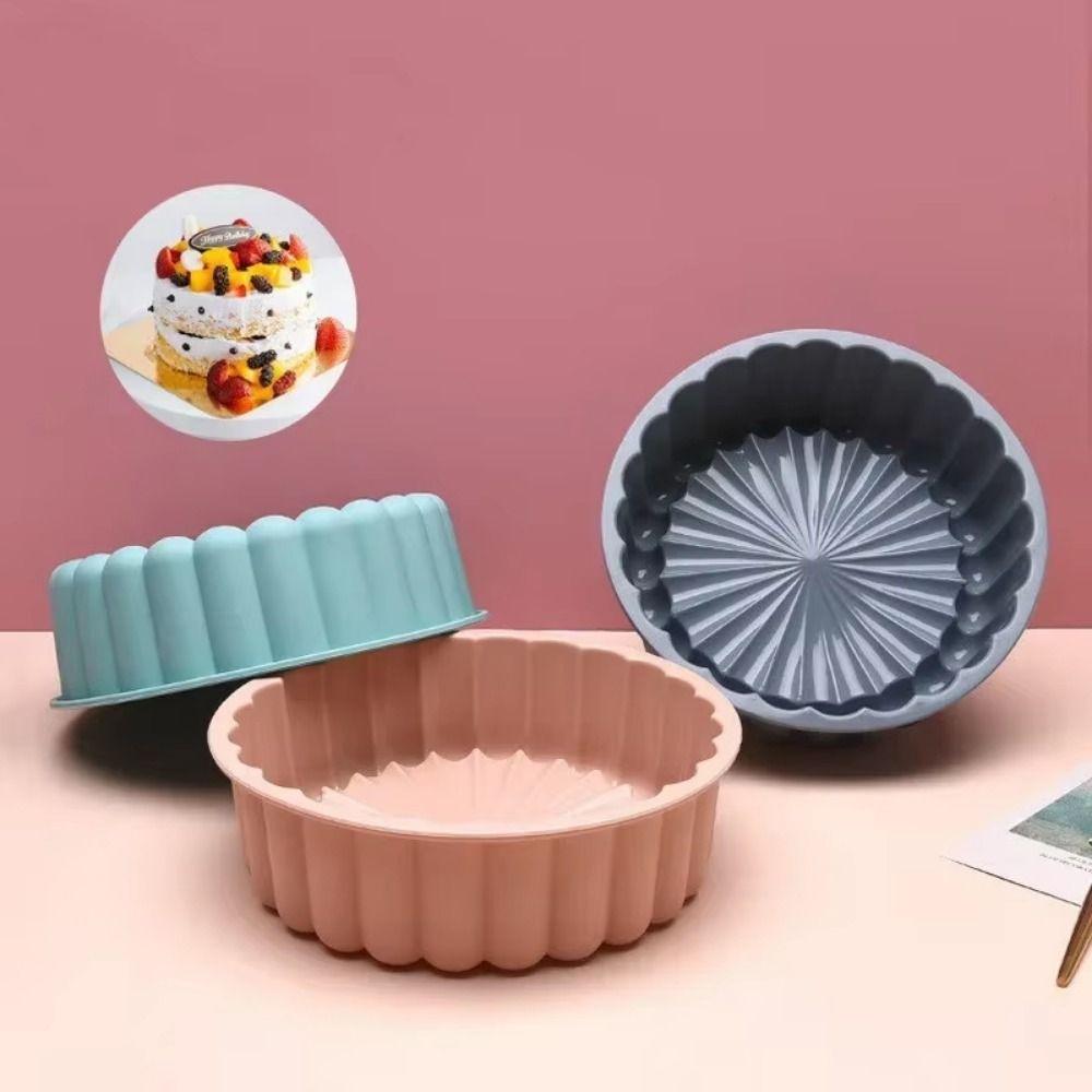 Heat Resistant Silicone Cake Mold Creative Cake Baking Mold Round Cake Mold  Kitchen Bakeware