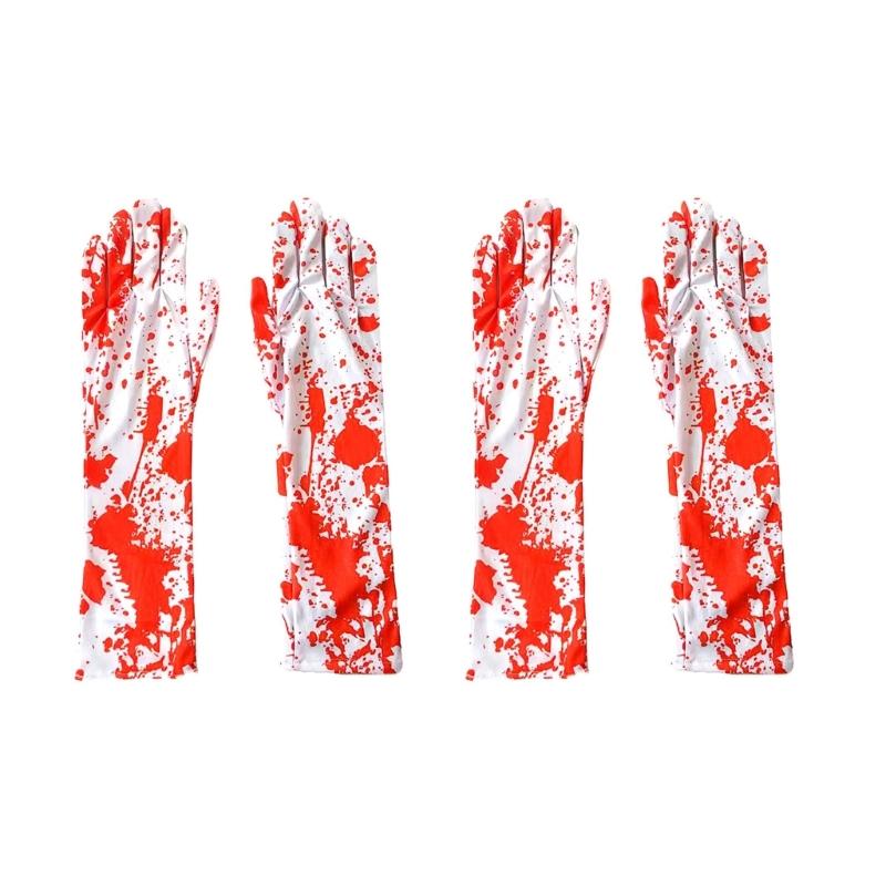 Sturdy Polyester Halloweens Prop Set Including Gloves Socks Apron for Horror Theme Parties