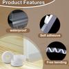 Door bottom seal strip Rainproof window rubber seal strip Windproof and dustproof self-adhesive door windshield sealing tape
