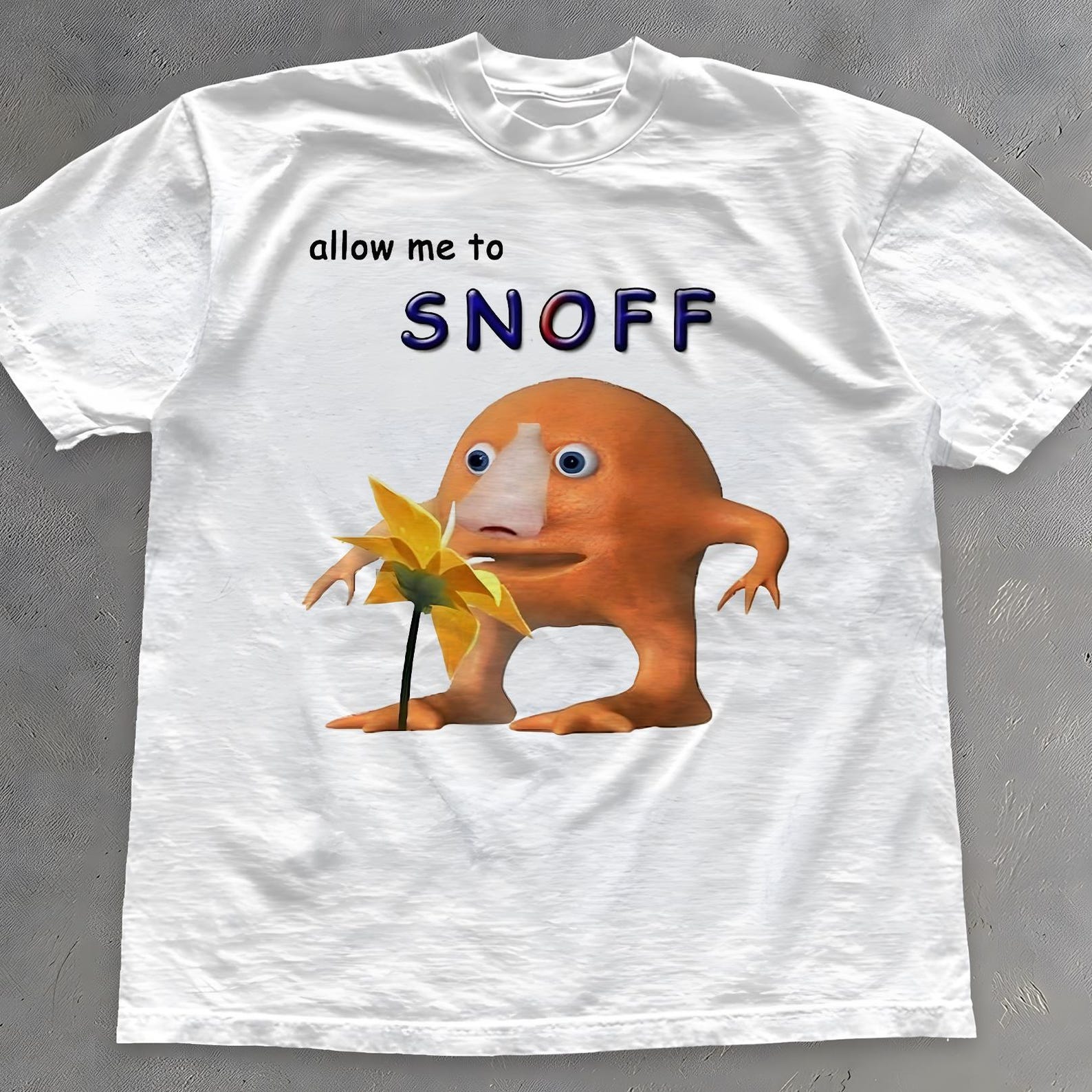 Allow Me To Snoff Shirt - Mr Orange Meme T-Shirt - Weirdcore Tee 3XL