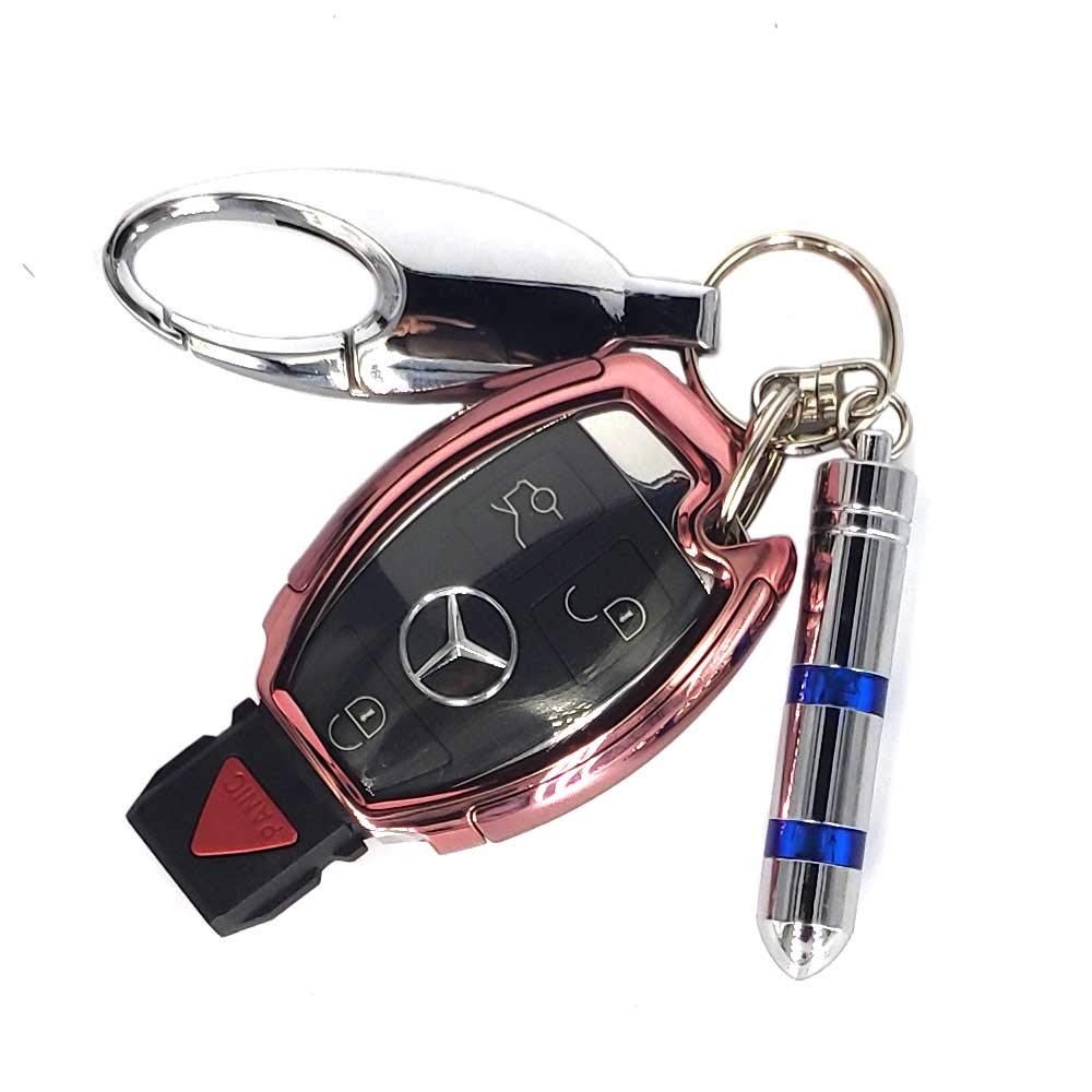 

[GeTor] Benz Key Case, Silicone TPU Benz, Smart Key Case, Benz, Keychain, Anti-static, Benz золотой