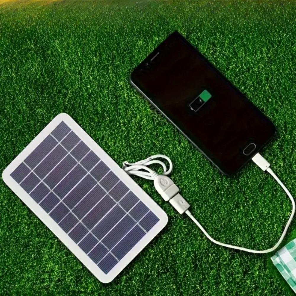 Upgrade Nový přenosný solární panel pro rychlé nabíjení telefonu, Venkovní mini solární nabíječka, Venkovní přenosný solární panel