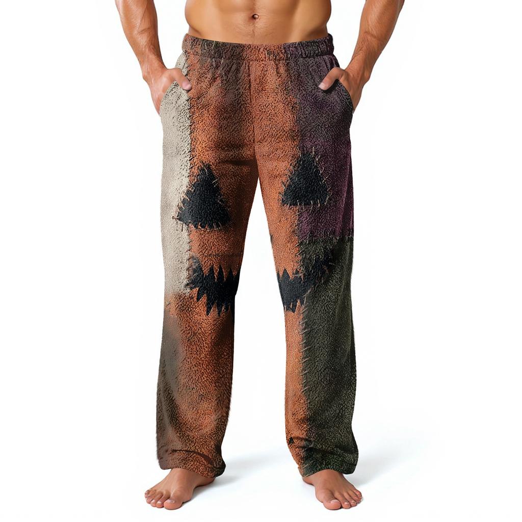 Men's Allover Printed Home Pants Sleeping Pajama Pants Long Pants Pajama Pants