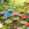 Colorful Bee Butterfly Water Dispenser Flower Shaped Garden Decoration Bee Watering Station  Farm