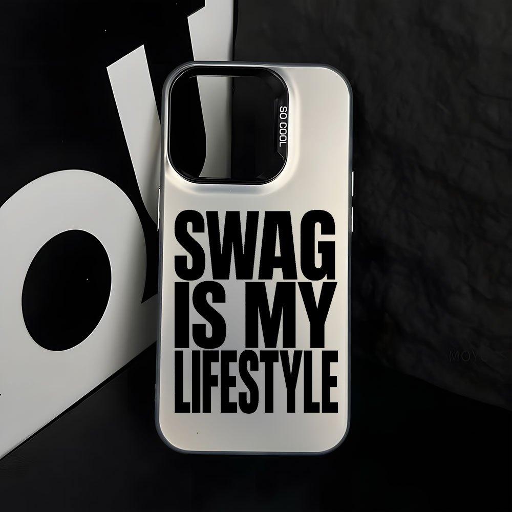 Letter Printed Pattern Phone Case Suitable for iPhone 17 16 15 14 13 12 11 Pro/Max/Plus Anti Drop and Shockproof Back Cover