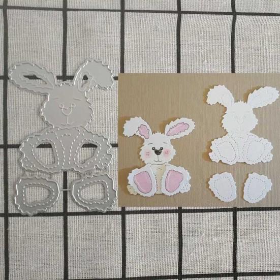 Easter Rabbit Bunny Metal Cutting Dies DIY Scrapbook Emboss Paper Cards