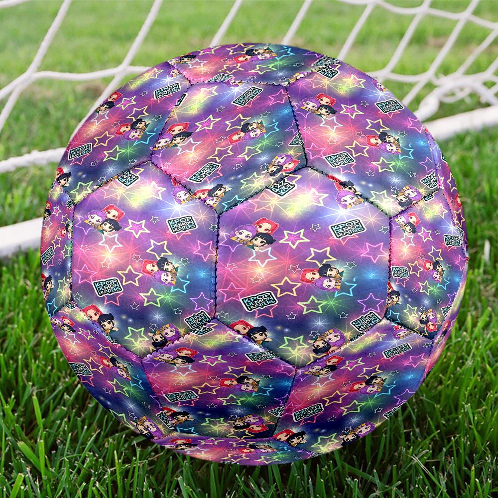 K Print Size 5 Soccer Ball, Standard Match Football for Sports Game and Team Practice, Ideal Gift for Soccer Fans