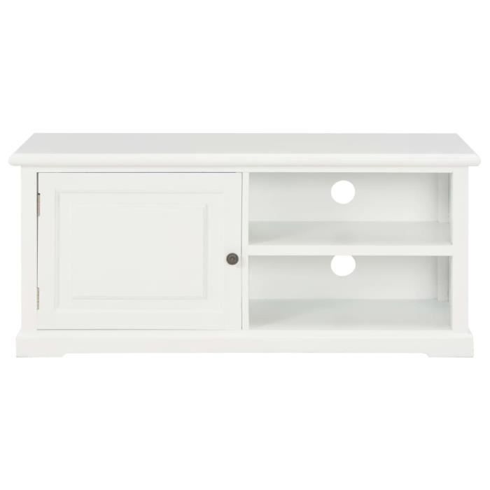 VidaXL Meuble TV Blanc 90 x 30 x 40 cm Bois
