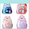 Kinder Cartoon Schnecken-Print Schulrucksack Mit Atmungsaktivem Nylon Für Vorschulkinder