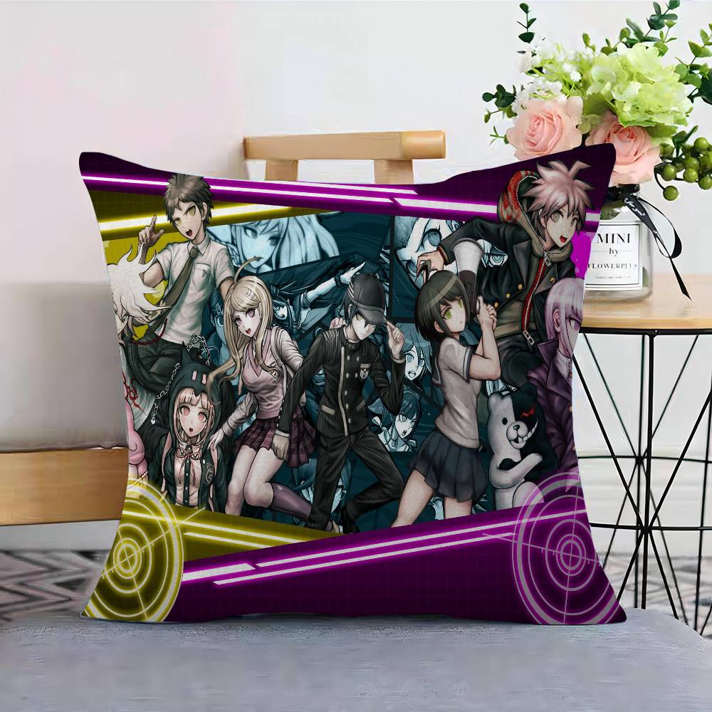 Anime D-Danganronpa Maple Design Cushion Cover Happy Autumn Harvest Decor Holiday Decorati Pillow Cover