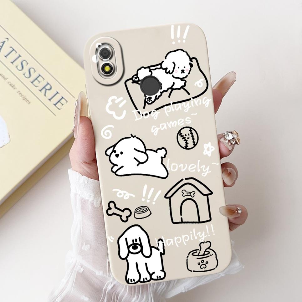 For Tecno Pop 3 Plus BB4 Spark 4 Lite Soft Silicone Cute Cartoon Animals Dragon Painted Matte Cover Pop3 Bumper 6.52" Phone case