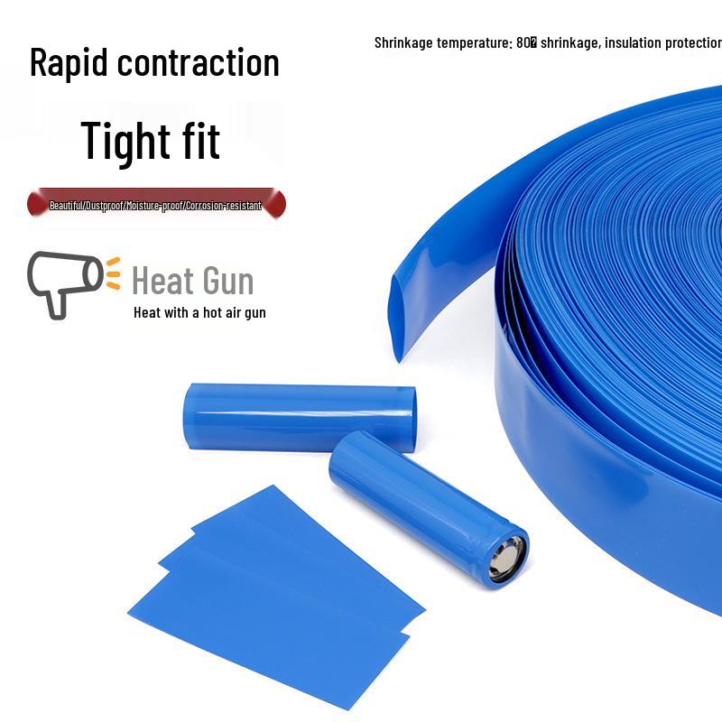 Guaina Termoretraibile in PVC per Protezione Batteria 18650 26650 21700