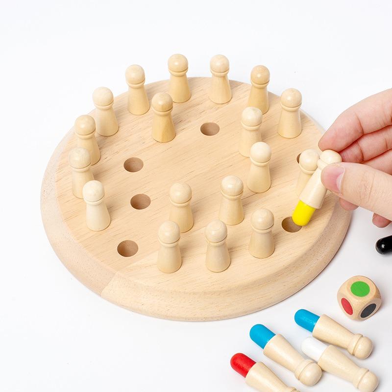 Color Memory Chess Board Kids Educational Toy Parent Child Interactive Game