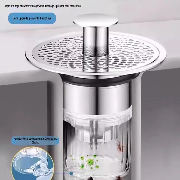 Stainless Steel Kitchen Sink Bounce Core Leak Stopper Strainer