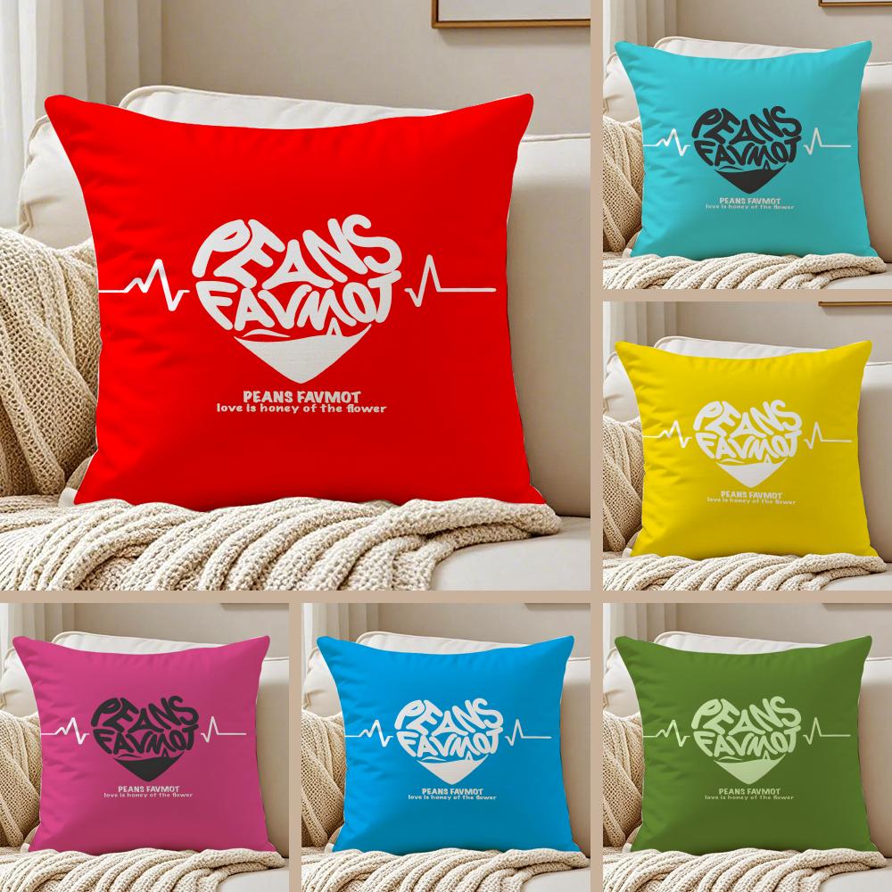 Creative Cute Art love letters Cushion Cover Pillowcase Antidustmite living Room Sofa Decor Cushion Room