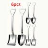 Stainless Steel Dessert Spoon Ice Cream Spoon, Elegant Shovel Shape, Suitable for Ice Cream, Ice Cream, Tiramisu, Etc., Modern Home Kitchen Utensils