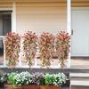 1 Stück Künstliche Hängeblumen Pflanzen für Außen Frühling Sommer Dekoration Faux Seide Gänseblümchen UV-Beständig Heim Hof Dekor Blume