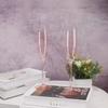 Pink Slanted Rim Red Wine Glass