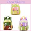 Kids School Backpack With Cartoon Pattern And Ergonomic Shoulder Straps For Kindergarten Students