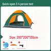 Waterproof Automatic Folding Camping Tent for 1-2 Persons with Sun Protection & Mosquito Repellent