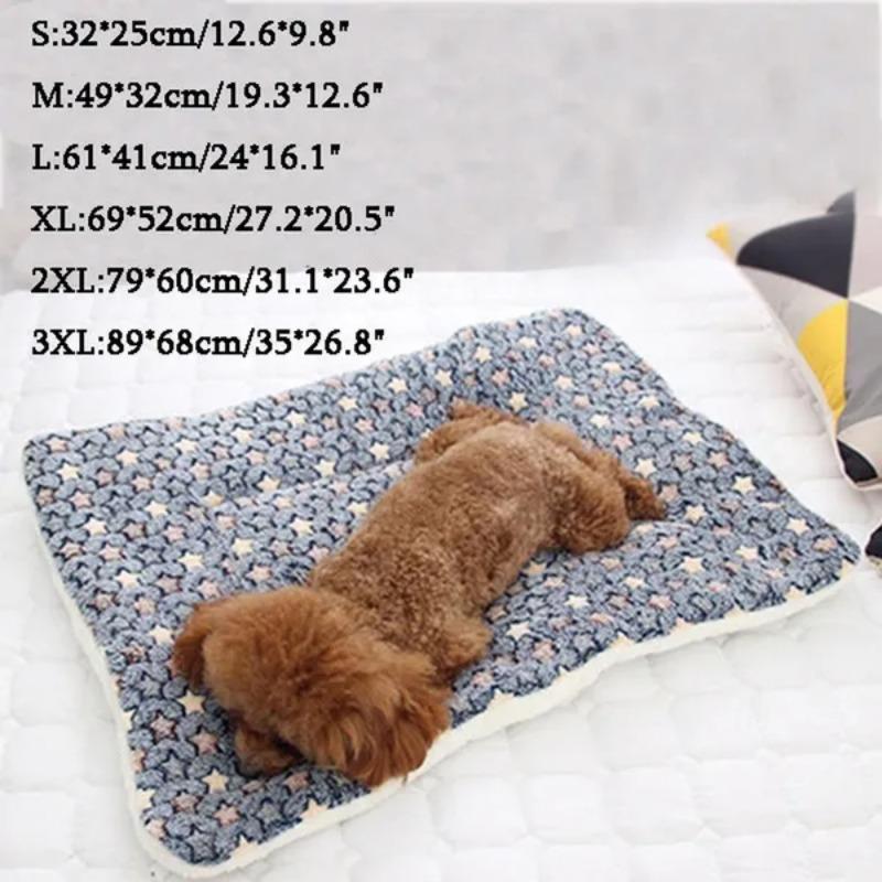 Franela suave gruesa para mascotas, almohadilla de lana suave, manta para mascotas, estera de cama para cachorros, perros, gatos, sofá, cojín, alfombra para el hogar, funda para dormir caliente