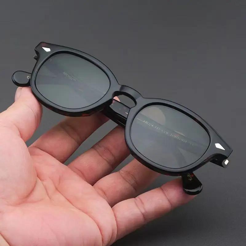 Retro Round Small Frame Outdoor Sunglasses Personalized High-End Men'S And Women'S Glasses Fashion Trend Uv Resistant Eyewear