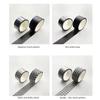 8 Rolls Plaid Washi Tapes, Black White Color Checkered Adhesive Masking Tape Classic Assorted Grid Decoration Stickers
