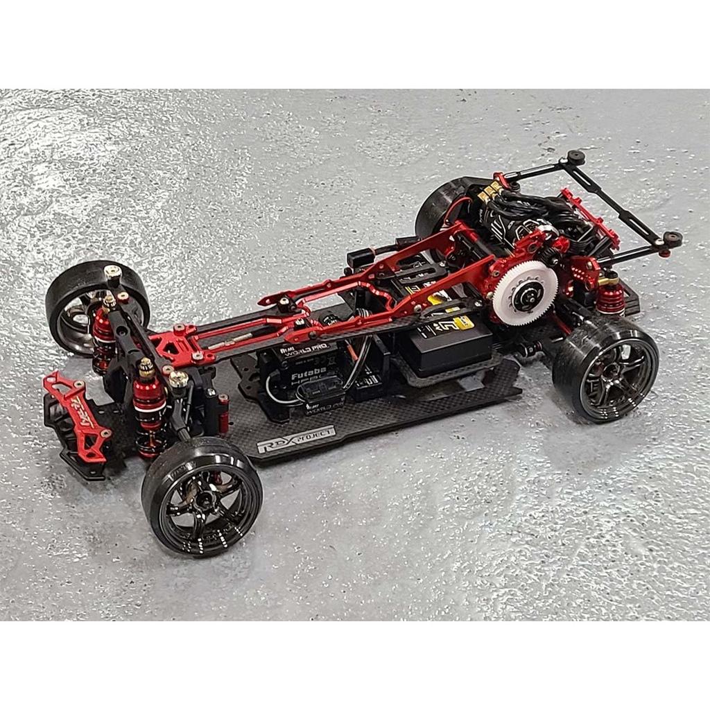 RC-ART RDX-ART Conversion 380 Motor Plate (Purple) - Lightweight Low Gravity Option Parts for RC Drift Cars