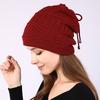 Fashion Women Stretchy Knitted Skullies Beanies Hat Solid Snood Scarf Warm Beanie For Womem Autumn Winter Female Beanie Cap