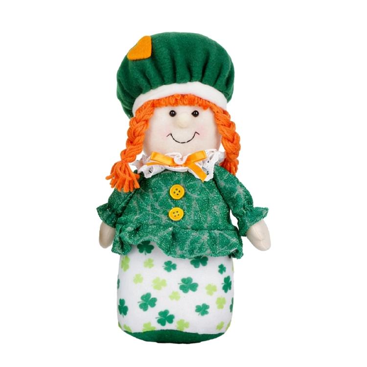 

Beautiful Standing Irish Leaf Celebration Doll Nice Addition To Your Celebration Set Holiday Party Ornament