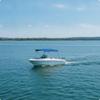 Top with Frame Aluminum-Alloy Marine Foldable Boat Canopy for Boaters, Anglers,