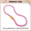 Gewichteter Fitness-Reifen Tragbar Massage Übung für Fitnessstudio Training Reise Rosa 1 Sektion 1,5 kg
