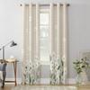 White Daisy Flower Window Curtains for Living Room Kitchen Valances Curtain Fashion Curtains for Bedroom