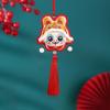 Traditional Hanging Neck Fragrant Bag Embroidery Dancing Lion Pendant  Spring Festival