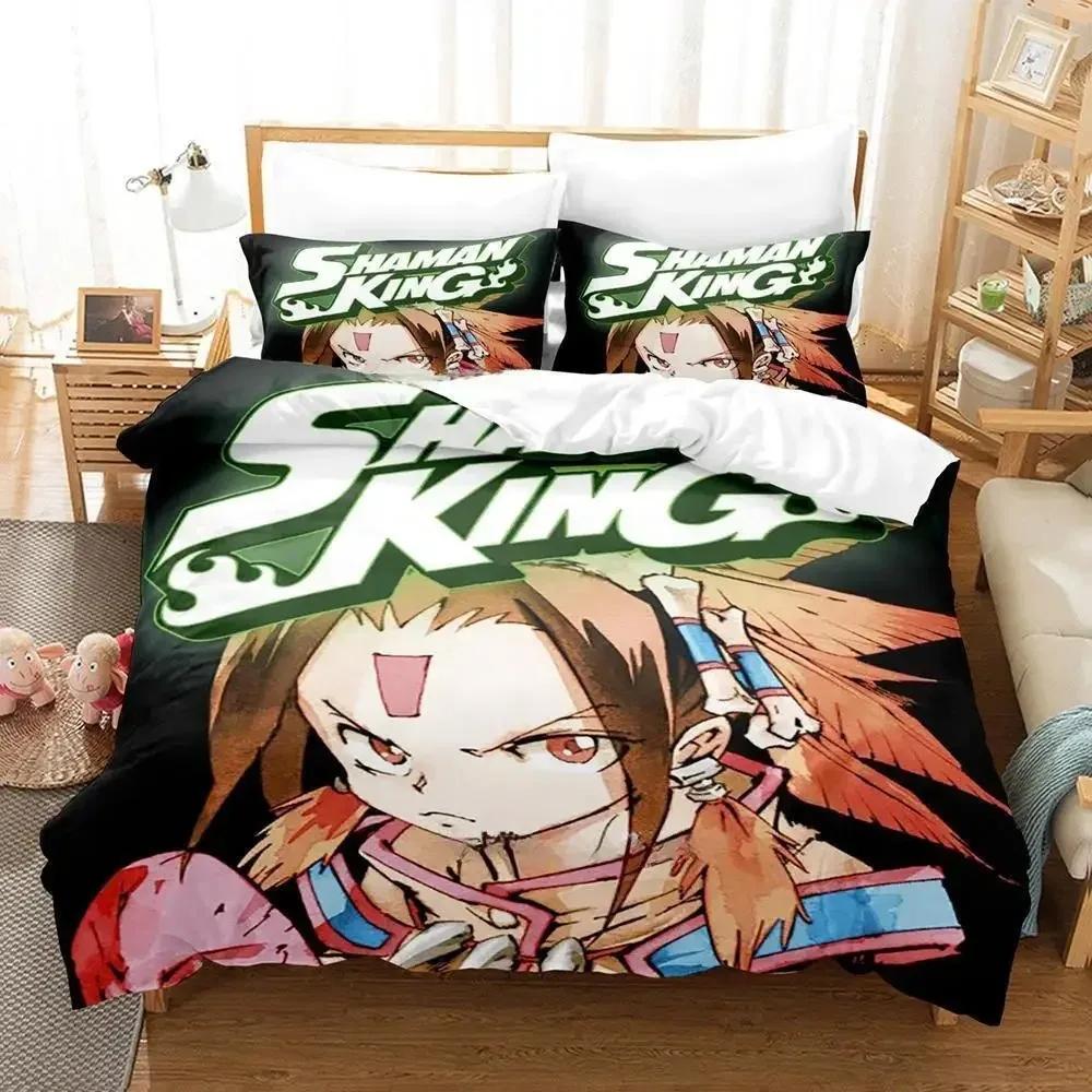 New Shaman King Comfortable Duvet Quilt Cover Pillowcase Bedding Set Children Bedroom Decoration Home Textile