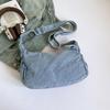 Denim Shoulder Bag Women's Crossbody Bag Commuter Large Capacity Underarm Bag