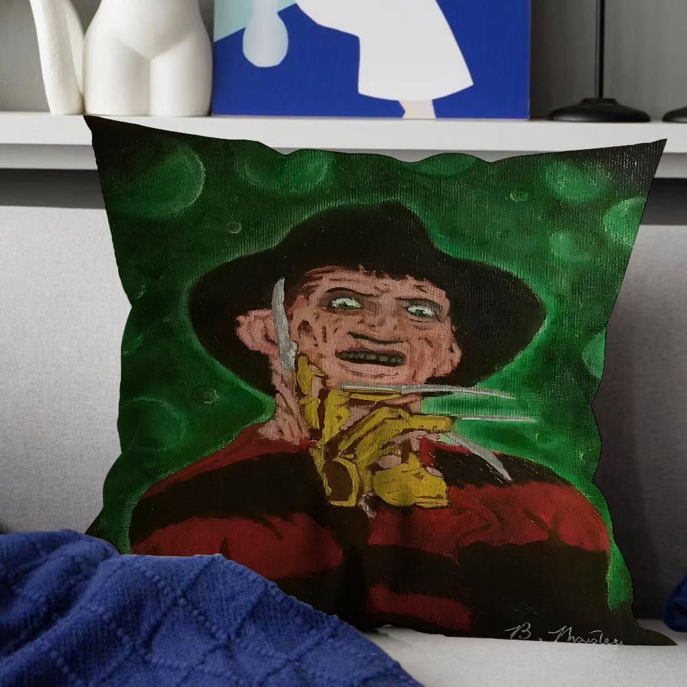 Nightmare Elm Street Freddy Kissen Anime Kissen Sofa Bett Kopfkissenbezug Kissenbezug 45x45 cm Mode