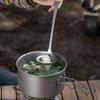 Boundless Voyage Titanium and Soup Pure Dishwasher Titanium Kitchen Tool for Lightweight Ti1063T Ladle, Spoon, Ladle, Titanium, One-Piece Ladle, Safe,