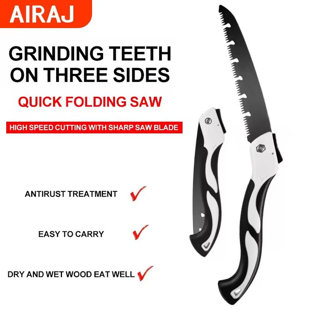 180/210/250/300mm Folding Hand Saw for Carpentry, Folding Portable Saw for Garden, Camping, Pruning, 1 Pcs.