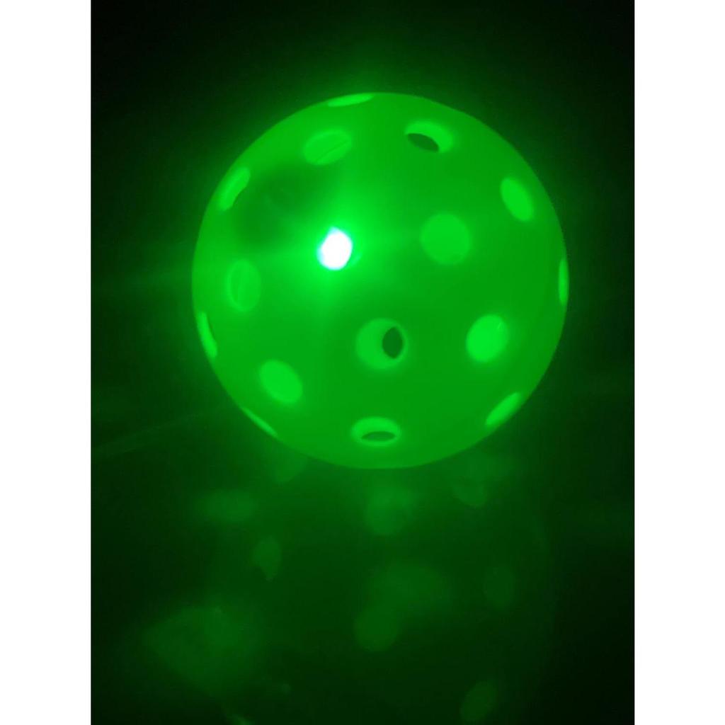 74mm Luminous Pickleball, 40-Hole Rotational & Injection Molded