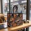 Vintage Cracked Texture Large Tote Bag Casual Daily Shoulder Handbag for Shopping Travel Work Use