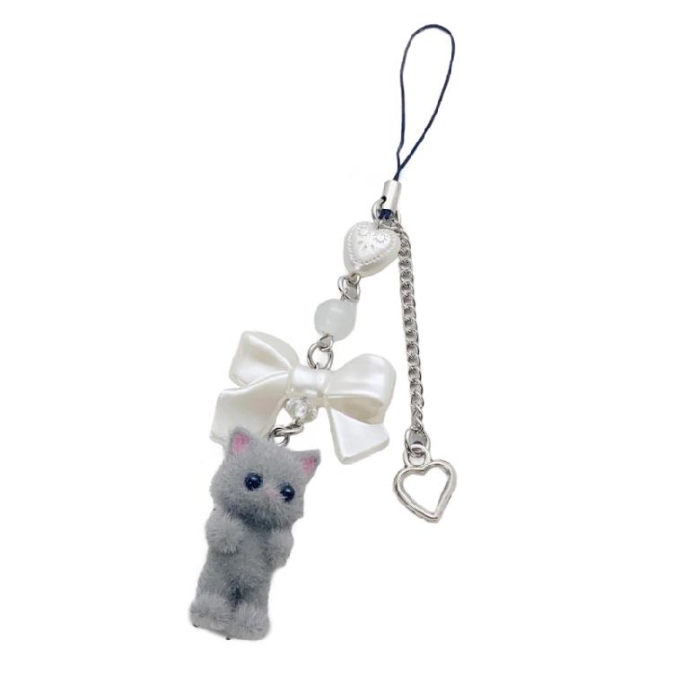 Unique Cat Designs Bead Strap Handmade Phone Strap Phone Lanyard Beads Texture Fashion Accessory for Phones and Bags