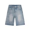 Yousheng Cropped Jeans for Women Wide Leg High Waisted Denim Pants Summer Casual Short Baggy Jeans with Pockets