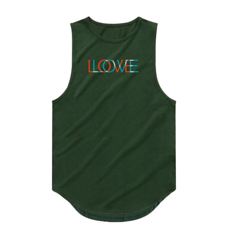 

Мужской летний быстросохнущий сетчатый тонкий срез Do The Work, модный повседневный дышащий баскетбольный спортивный жилет для фитнеса, жилет с принтом XXL зелёный