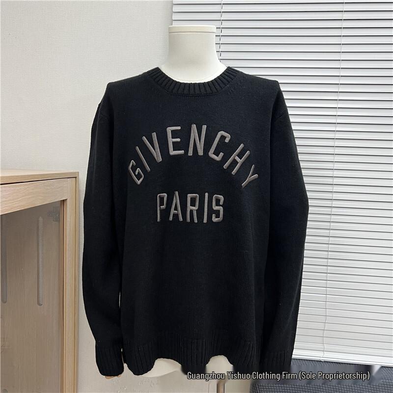 Unisex High-End Jiji Family Logo Mickey Embroidered Sweater