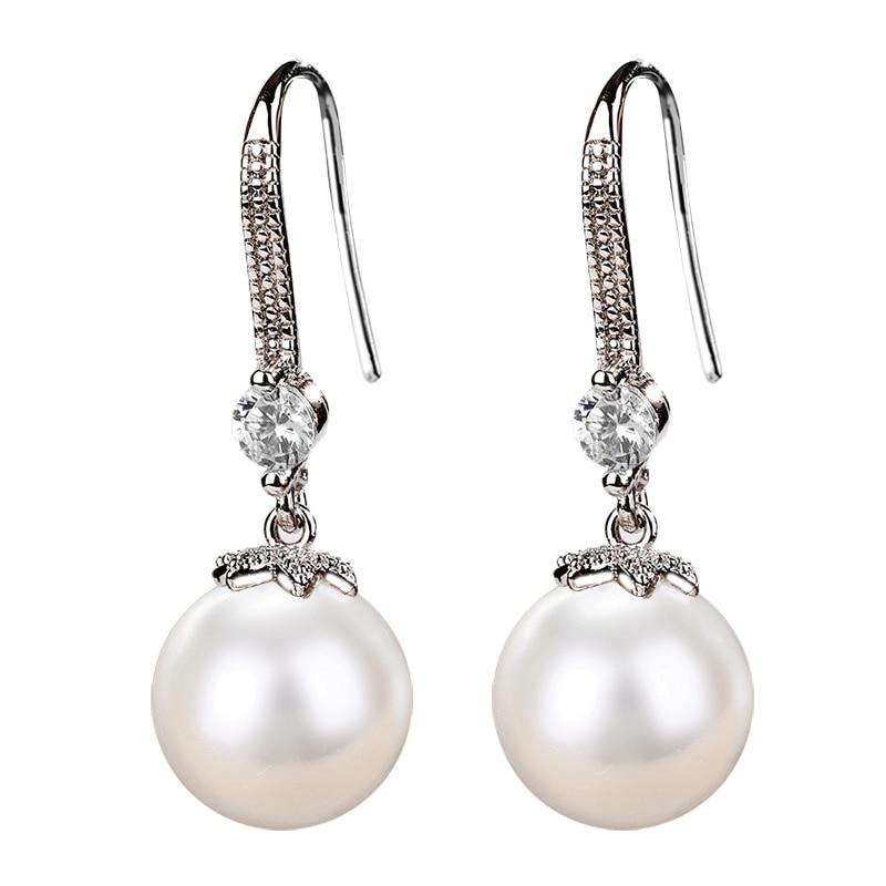 gzzebo Stylish Elegant Imitation Pearl Line Hook Drop Pierced Dangle Pretty Earrings Jewelry for Women gzzebo Stylish Elegant Imitation Pearl Line Hook Drop Pierced Dangle Pretty Earrings Jewelry for Women