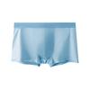 Men Boxer Underwear Elastic Mid-Waist Design Solid Color Shorts Briefs U-Convex Thin Soft Panties Daily Wear